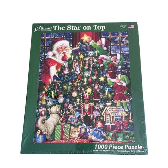 New in package Vermont Christmas Company The Star on top 1000 piece puzzle - Picture 2 of 6